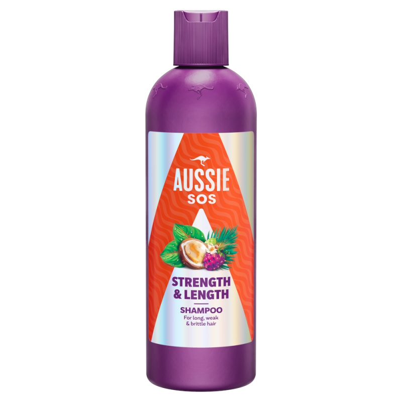 Aussie SOS Strength & Length posilující šampon pro dlouhé vlasy 300 ml
