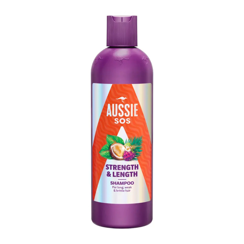 Aussie SOS Strength & Length posilující šampon pro dlouhé vlasy 300 ml