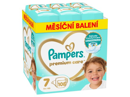 Pampers Premium Care jednorázové plenky 7 (15+ kg)