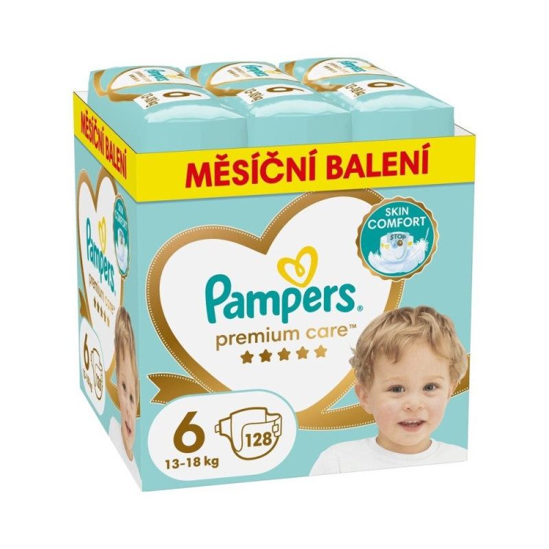 Pampers Premium Care jednorázové plenky 6 (13–18 kg)