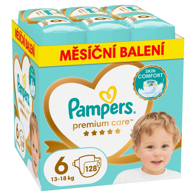Pampers Premium Care jednorázové plenky 6 (13–18 kg)