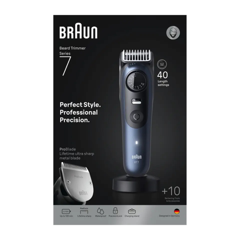 Braun Series 7 BT7540 zastřihovač vousů + 10 stylingových nástrojů 1 ks