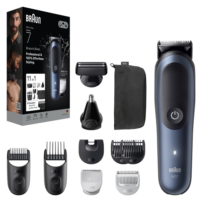 Braun All-In-One Series 7 AIO7540 sada pro péči o vlasy, vousy a tělo 11v1 1 ks