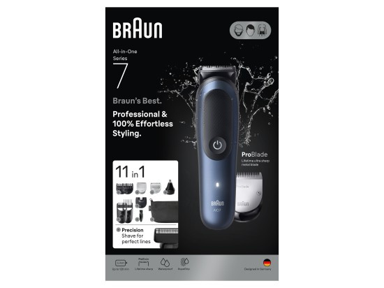 Braun All-In-One Series 7 AIO7540 sada pro péči o vlasy, vousy a tělo 11v1 1 ks