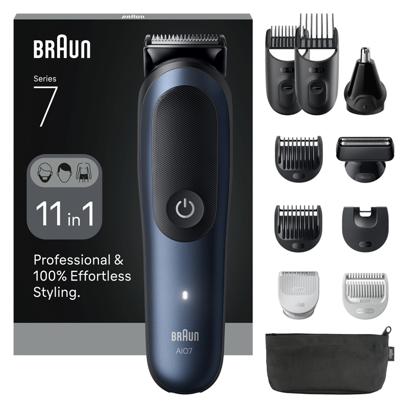 Braun All-In-One Series 7 AIO7540 sada pro péči o vlasy, vousy a tělo 11v1 1 ks