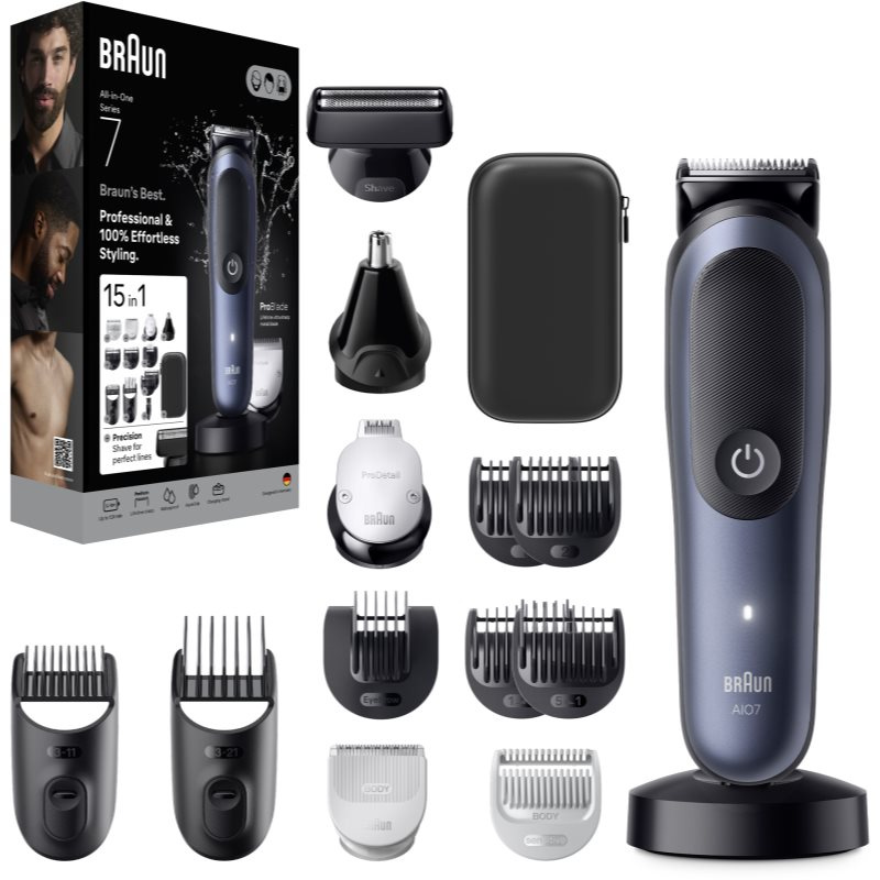 Braun All-In-One Series 7 AIO7580 sada pro péči o vlasy, vousy a tělo 15v1 1 ks