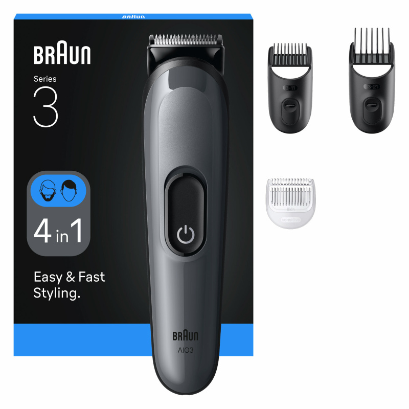 Braun All-In-One Series 3 AIO3500 sada na úpravu vlasů a vousů 4 v 1 1 ks