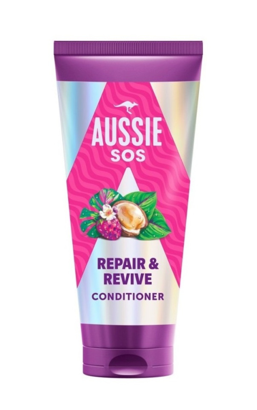 Aussie SOS Repair & Revive vyživující kondicionér pro namáhané vlasy a vlasovou pokožku 200 ml