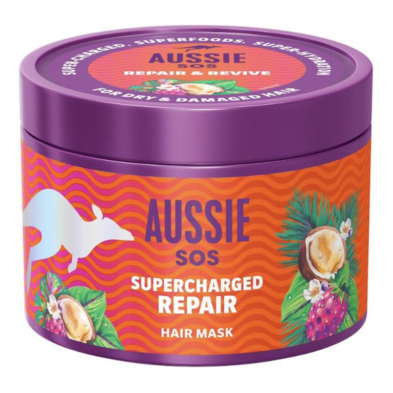 Aussie SOS Supercharged Repair maska na poškozené vlasy