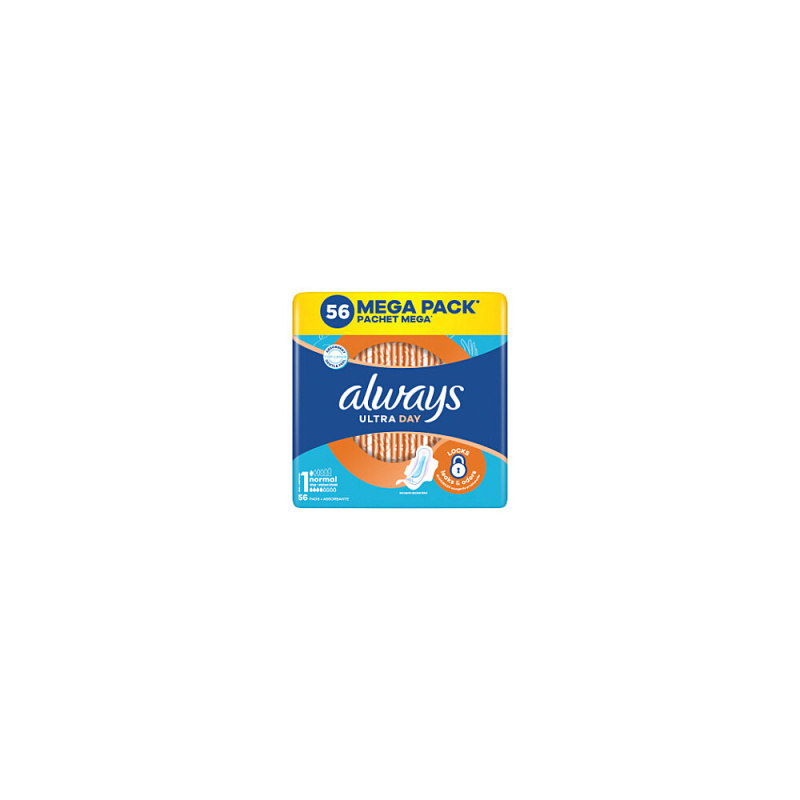 Always Ultra Day Normal hygienické vložky 56 ks