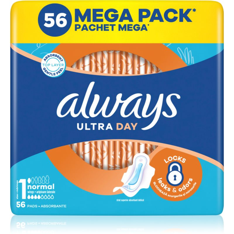 Always Ultra Day Normal hygienické vložky 56 ks