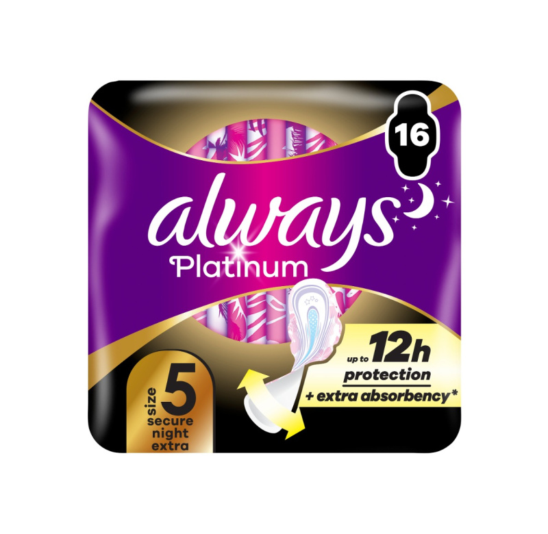Always Platinum Secure Night Extra vložky 16 ks