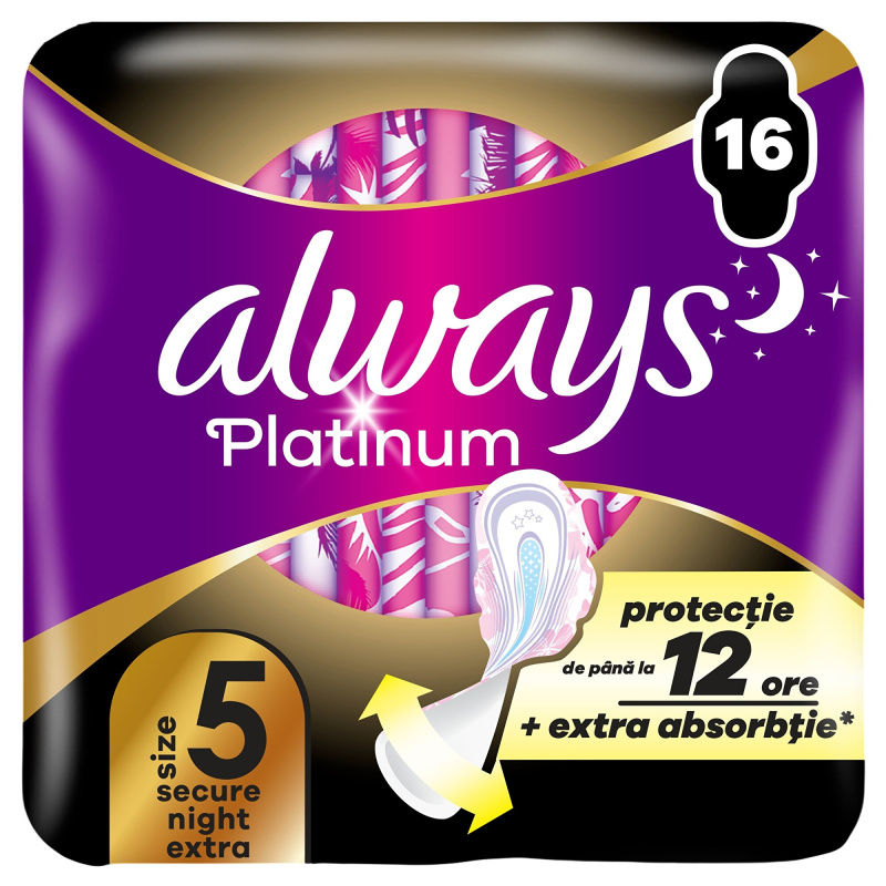 Always Platinum Secure Night Extra vložky 16 ks