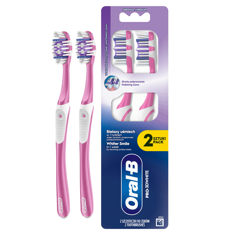 Oral-B ZK Pro-3D White (2ks/bli) medium
