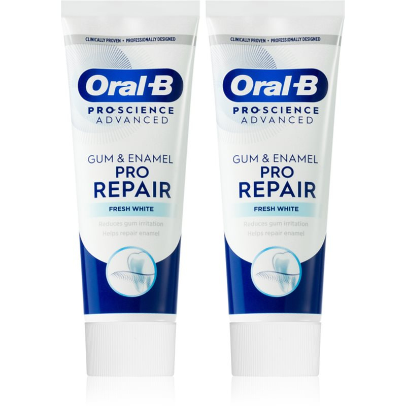 Oral B Gum & Enamel Repair Gentle Whitening jemná bělicí zubní pasta 2x75 ml