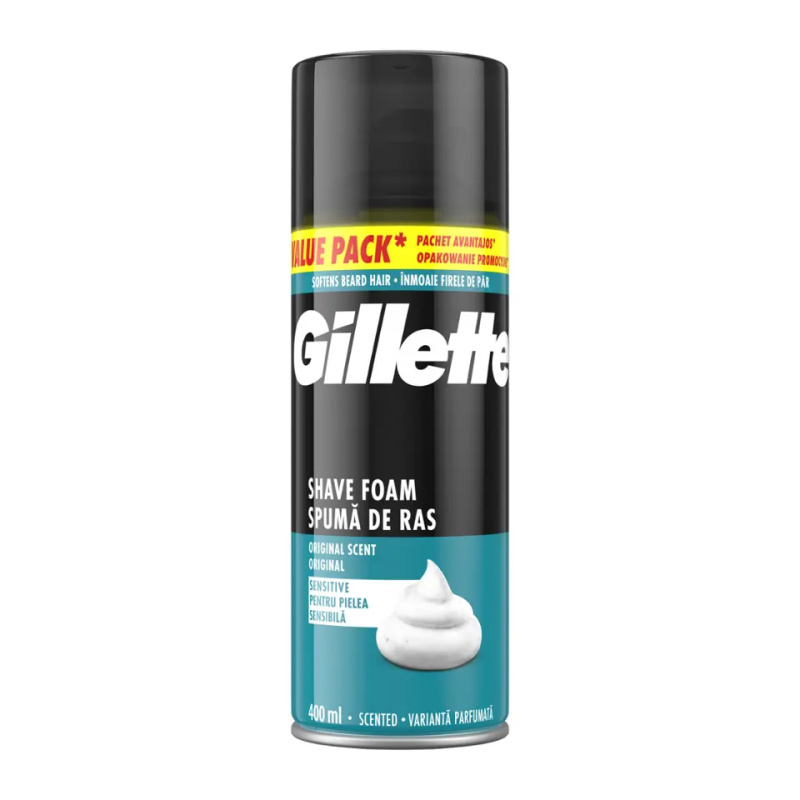 Gillette Classic Sensitive pěna na holení pro muže 400 ml