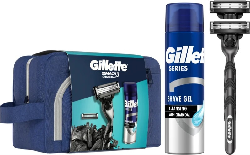 Gillette Mach3 Charcoal dárková sada pro muže