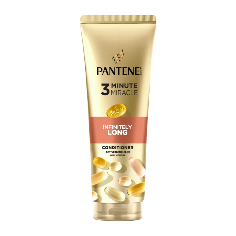 Pantene 3 Minute Miracle Infinitely Long regenerační kondicionér pro slabé a poškozené vlasy 220 ml