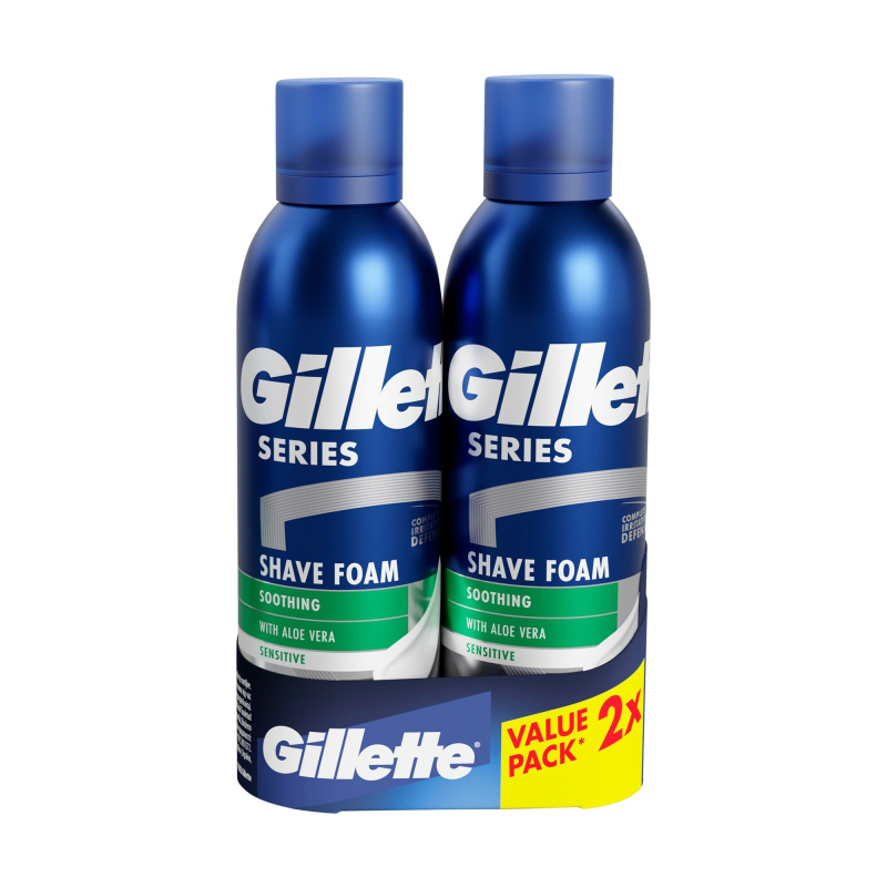 Gillette Series Sensitive pěna na holení 2 x 200 ml