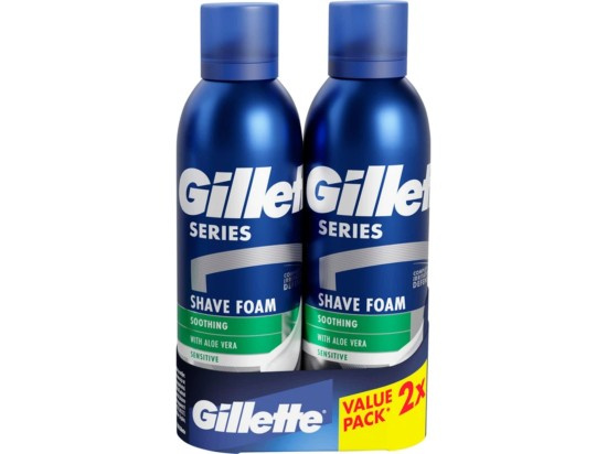 Gillette Series Sensitive pěna na holení 2 x 200 ml