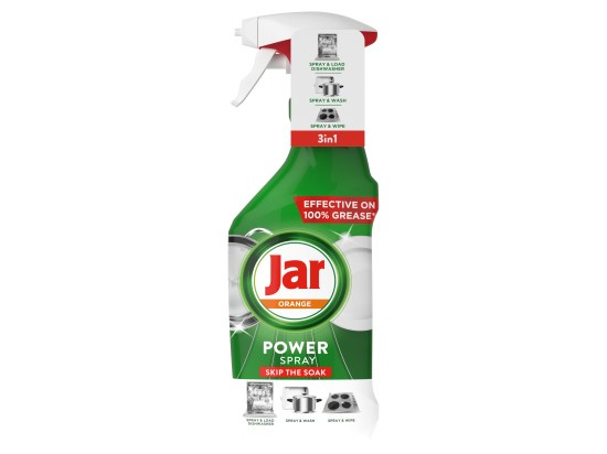 Jar Power Spray 3v1 - odmašťovač nádobí - pomeranč, 500 ml