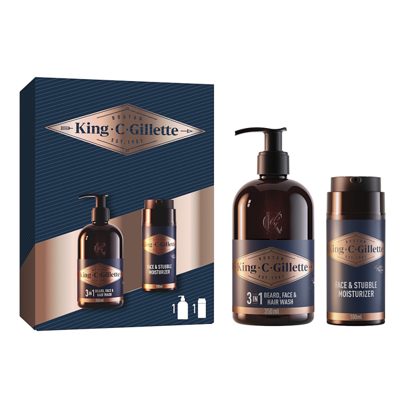 Gillette King C. Perfect Beard Care Kit dárková sada pro muže