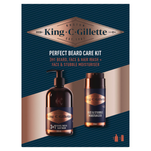 Gillette King C. Perfect Beard Care Kit dárková sada pro muže