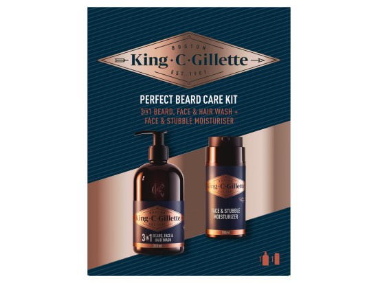 Gillette King C. Perfect Beard Care Kit dárková sada pro muže