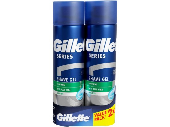 Gillette Series Sensitive gel na holení 2x200 ml