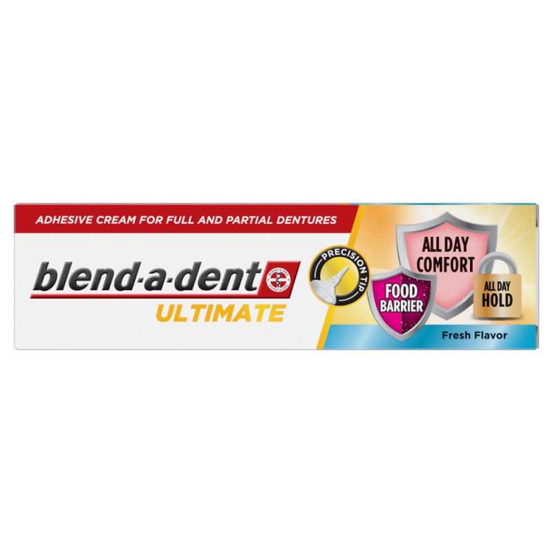 Blend-a-dent Ultimate Fresh fixační krém pro úplné a částečné zubní náhrady 40 ml