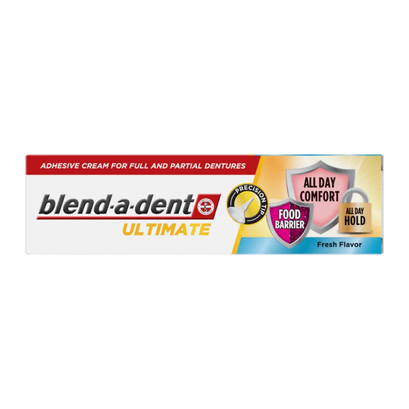 Blend-a-dent Ultimate Fresh fixační krém pro úplné a částečné zubní náhrady 40 ml