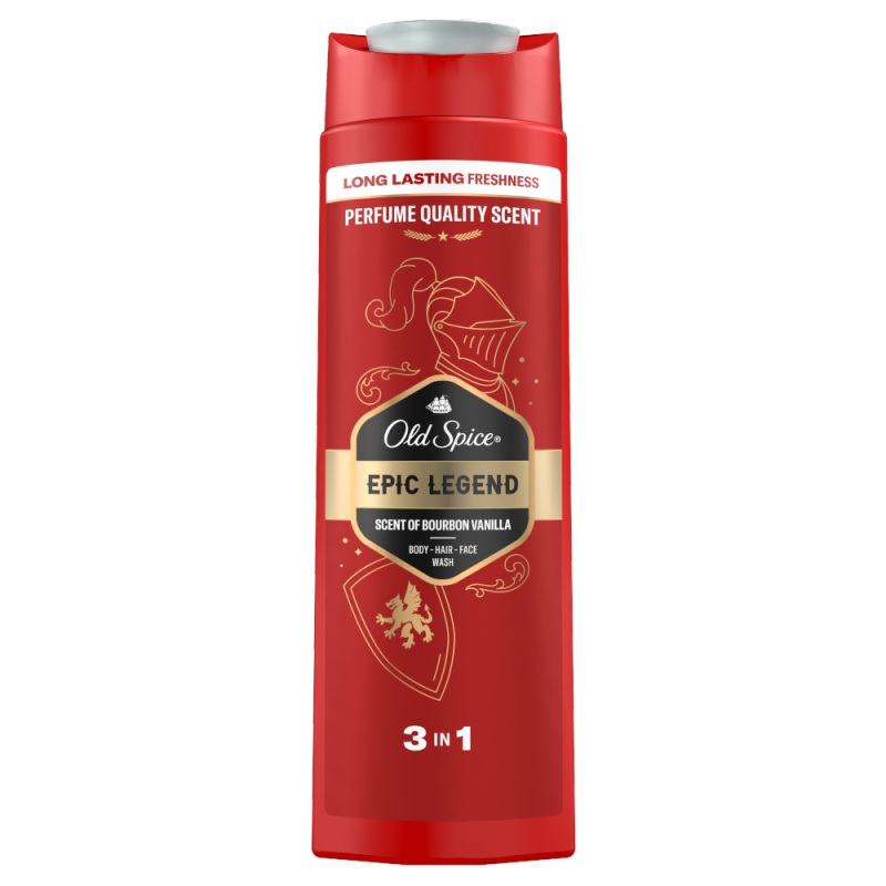 Old Spice Epic Legend sprchový gel na obličej, tělo a vlasy pro muže 400 ml