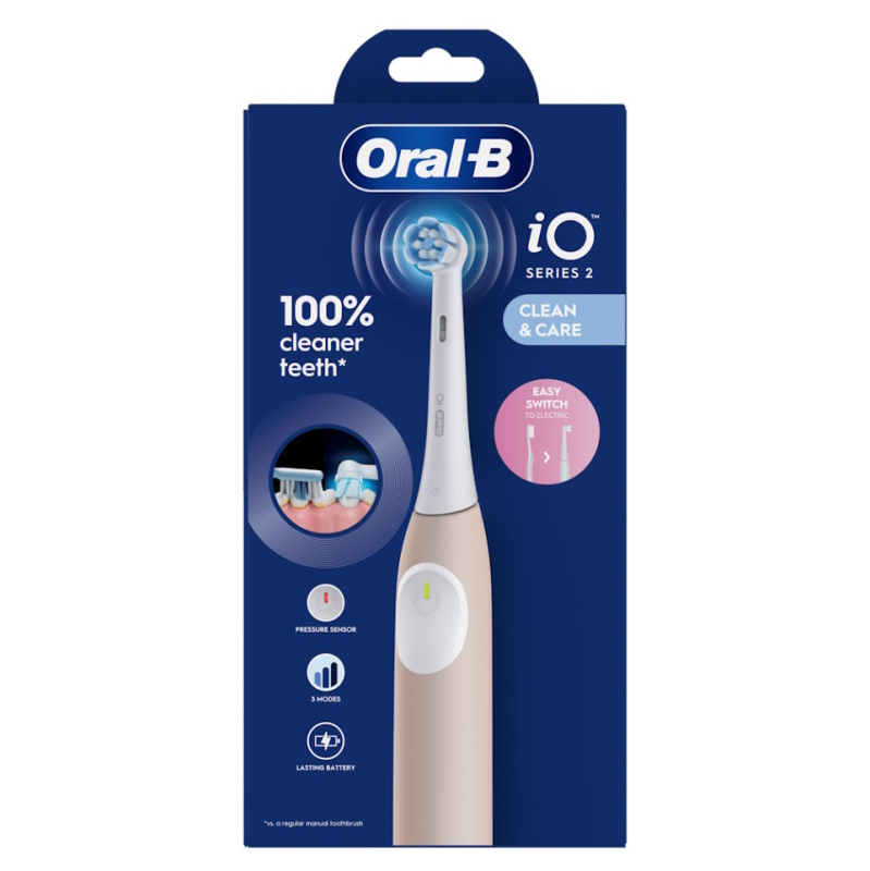 Oral B iO2 elektrický zubní kartáček Rose Gold 1 ks