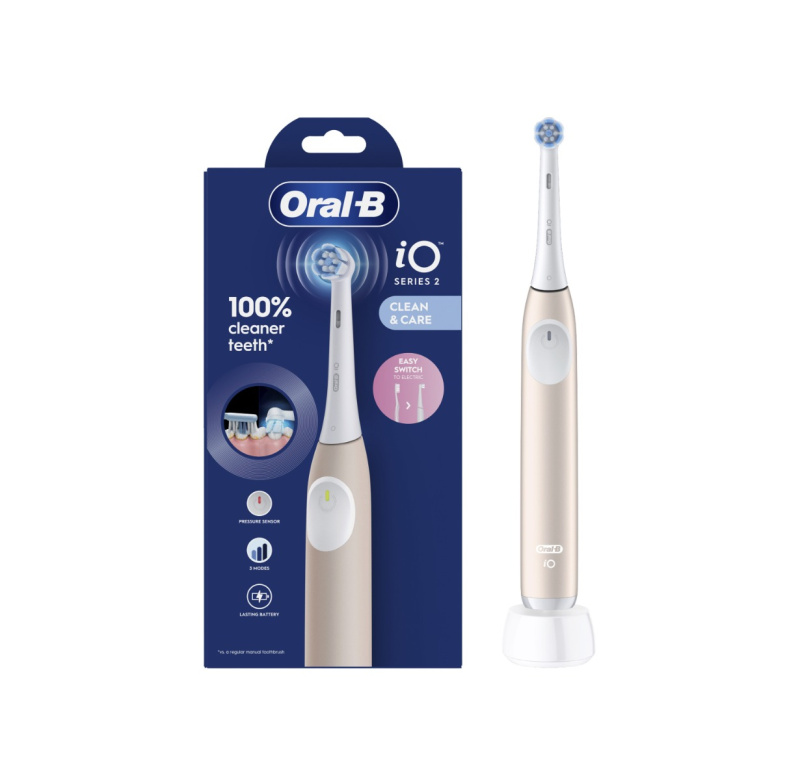 Oral B iO2 elektrický zubní kartáček Rose Gold 1 ks