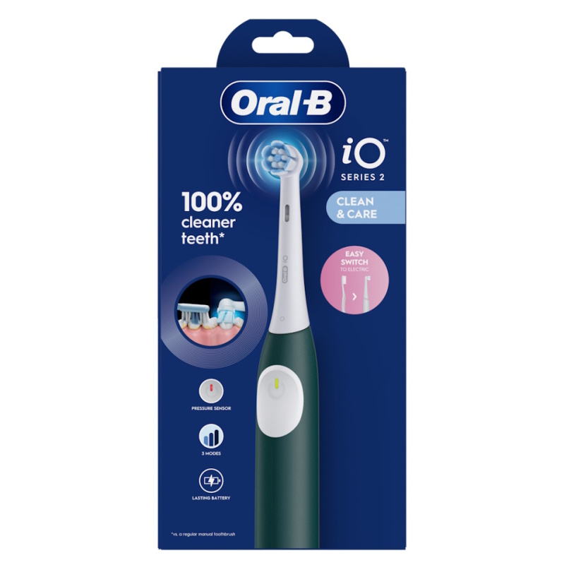Oral B iO2 elektrický zubní kartáček Dark Green 1 ks