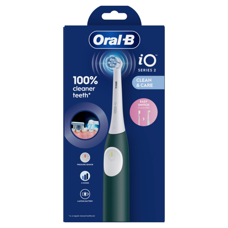Oral B iO2 elektrický zubní kartáček Dark Green 1 ks