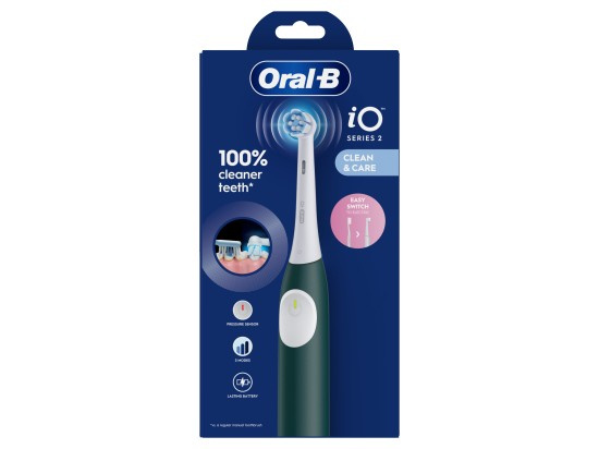 Oral B iO2 elektrický zubní kartáček Dark Green 1 ks