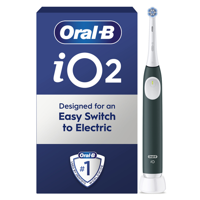 Oral B iO2 elektrický zubní kartáček Dark Green 1 ks