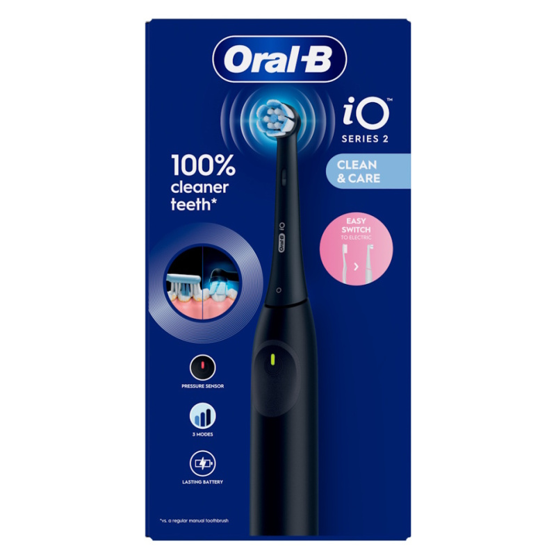 Oral B iO2 elektrický zubní kartáček Black 1 ks
