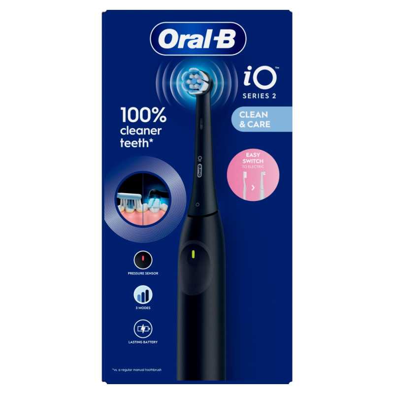 Oral B iO2 elektrický zubní kartáček Black 1 ks