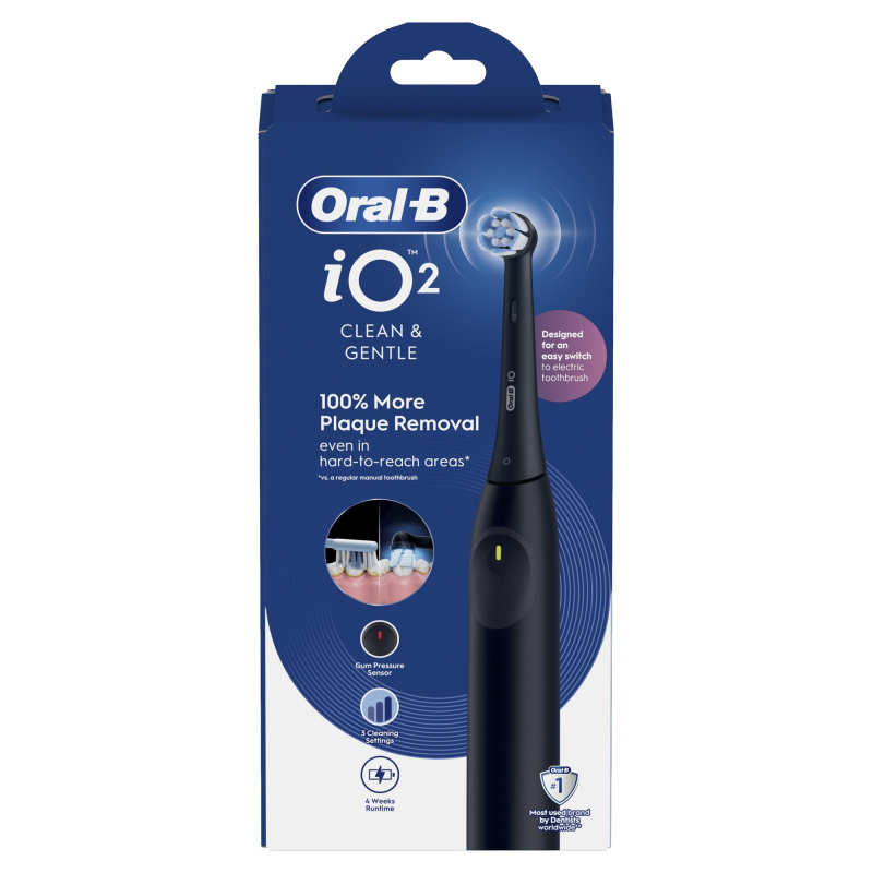 Oral B iO2 elektrický zubní kartáček Black 1 ks