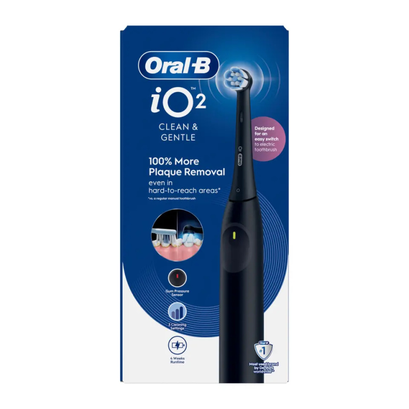 Oral B iO2 elektrický zubní kartáček Black 1 ks