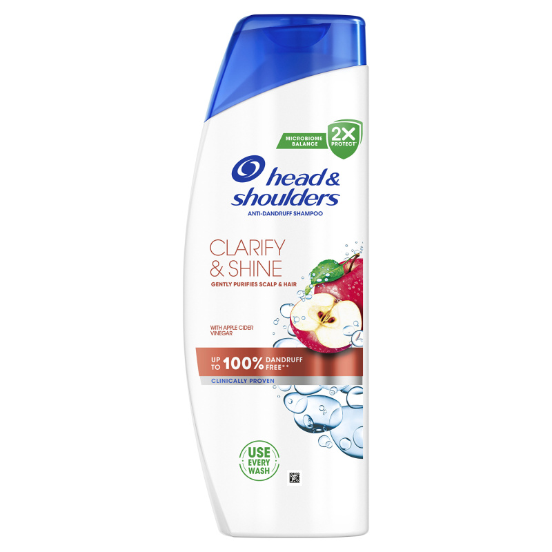Head & Shoulders Clarify&Shine Apple Cider šampon proti lupům 400 ml