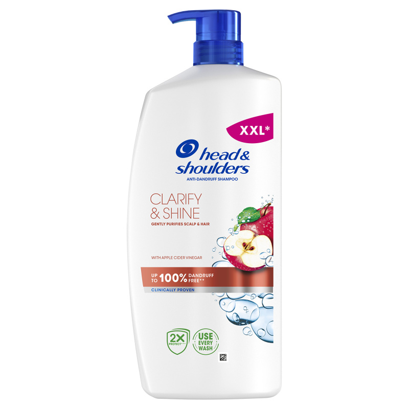Head & Shoulders Clarify&Shine Apple Cider šampon proti lupům 800 ml
