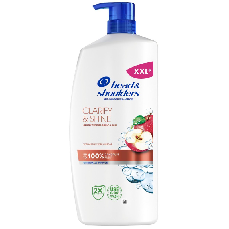 Head & Shoulders Clarify&Shine Apple Cider šampon proti lupům 800 ml