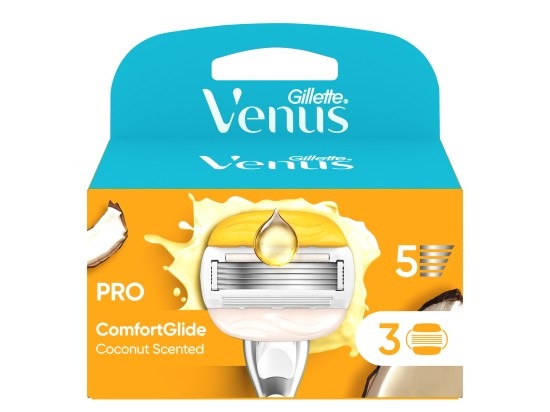 Gillette Venus ComfortGlide Olay Coconut náhradní břity 3 ks