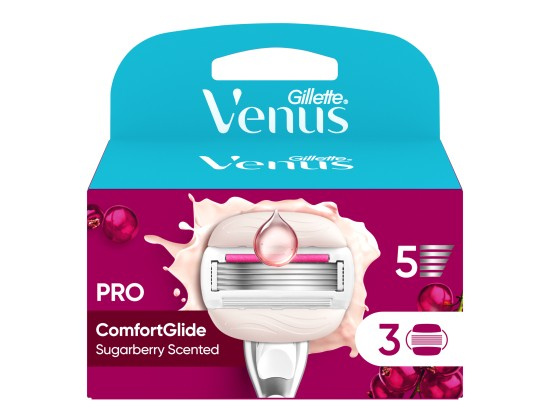 Gillette Venus Comfortglide Sugarberry Miami náhradní břity 3 ks