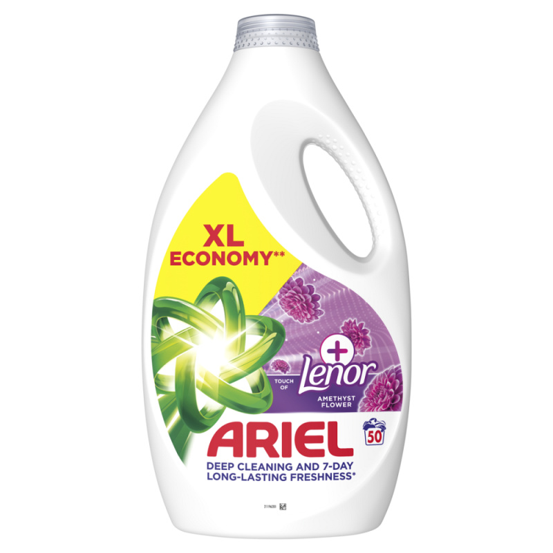 ARIEL Plus Amethyst Tekutý prací gel 50 praní 2,25 l