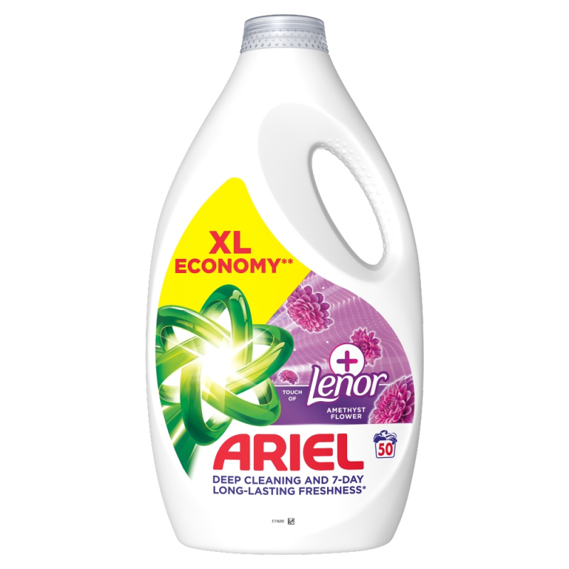 ARIEL Plus Amethyst Tekutý prací gel 50 praní 2,25 l