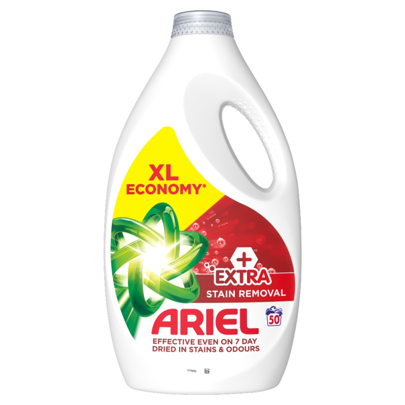 ARIEL Plus Extra Stain Tekutý prací gel 50 praní 2,25 l